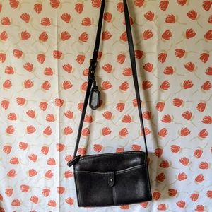 Vintage leather Liz Claiborne messenger bag